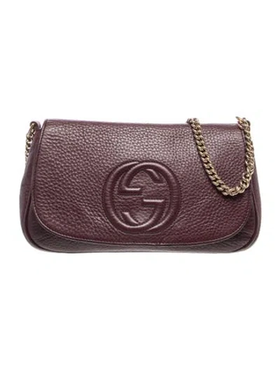 Pre-owned Gucci Interlocking G Soho In Purple