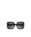 Gucci Interlocking G Square-frame Sunglasses In Black