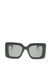Gucci Interlocking G Square-frame Sunglasses In Black