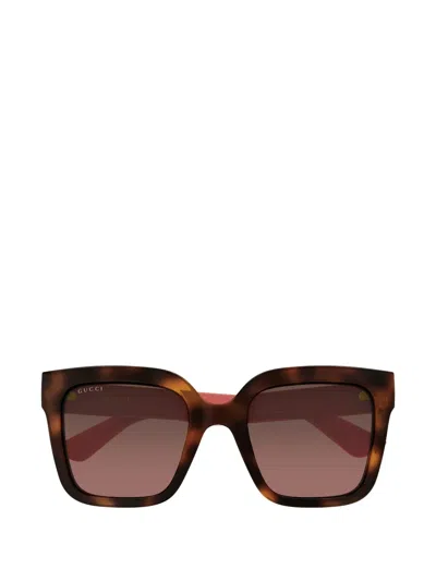 Gucci Interlocking G Square-frame Sunglasses In Multi