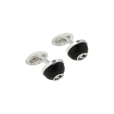 Pre-owned Gucci Interlocking G Sterling Cufflinks 'silver' | Men's Size Onesize