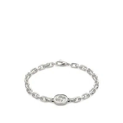 Gucci Interlocking G Sterling Silver Chain Bracelet - Yba796351001 In ["silver Tone"]