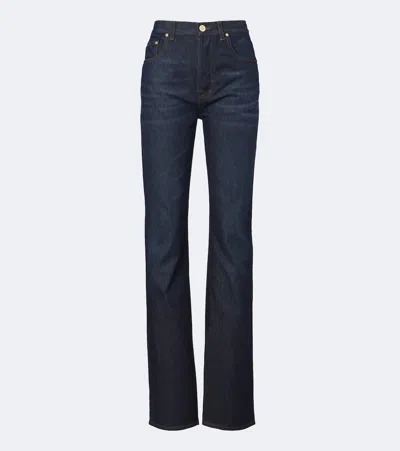 Gucci Interlocking G Straight Jeans In Blue