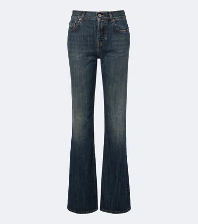 Gucci Interlocking G Straight Jeans In Blue