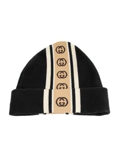 Pre-owned Gucci Interlocking G Stripe Beanie