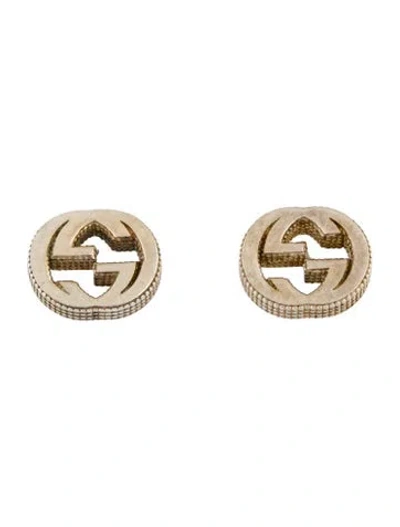 Pre-owned Gucci Interlocking G Stud Earrings In Multi