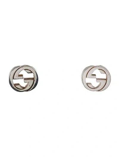 Pre-owned Gucci Interlocking G Stud Earrings In Multi