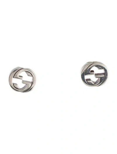 Pre-owned Gucci Interlocking G Stud Earrings In Multi