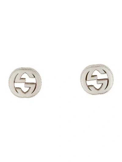 Pre-owned Gucci Interlocking G Stud Earrings In Multi
