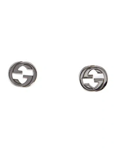 Pre-owned Gucci Interlocking G Stud Earrings In Multi
