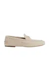 Gucci Interlocking G Suede Loafers In Nude