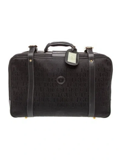 Pre-owned Gucci Interlocking G Suitcase Vintage In Black