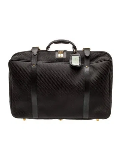 Pre-owned Gucci Interlocking G Suitcase Vintage In Black