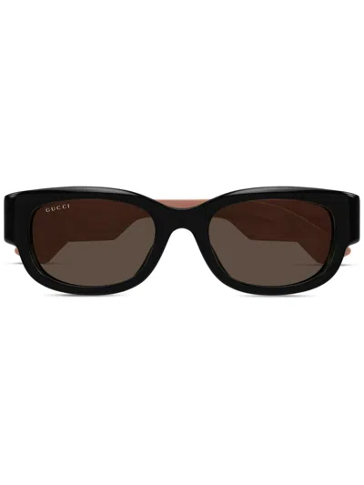 Gucci Interlocking G Sunglasses In Black