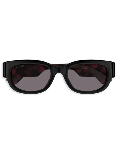 Gucci Interlocking G Sunglasses In Black
