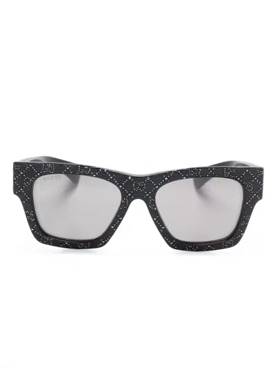 Gucci Interlocking G Sunglasses In Black