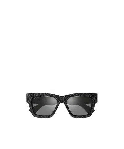 Gucci Interlocking G Sunglasses In Black