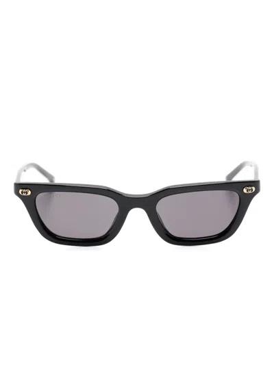 Gucci Interlocking G Sunglasses In Black