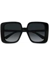 Gucci Interlocking G Sunglasses In Black