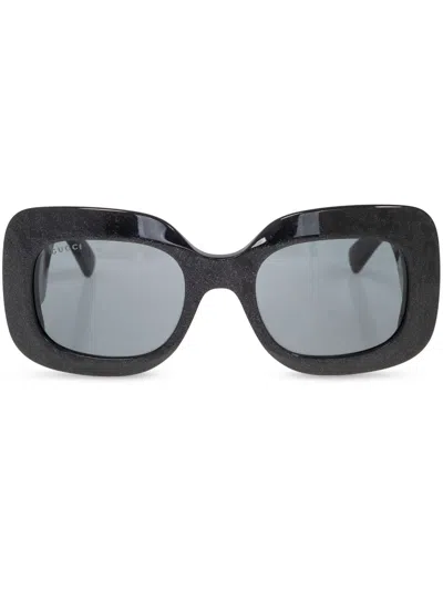 Gucci Interlocking G Sunglasses In Black
