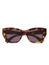 Gucci Interlocking G Sunglasses In Brown