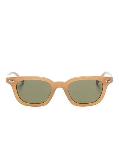 Gucci Interlocking G Sunglasses In Brown