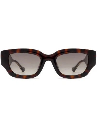 Gucci Interlocking G Sunglasses In Brown