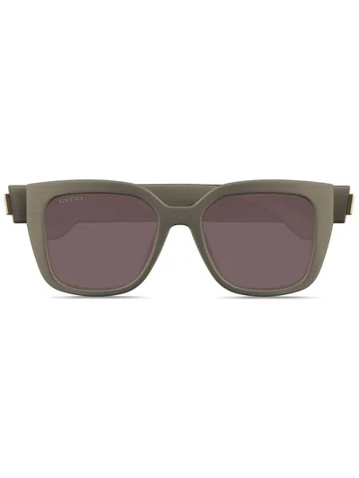 Gucci Interlocking G Sunglasses In Grey