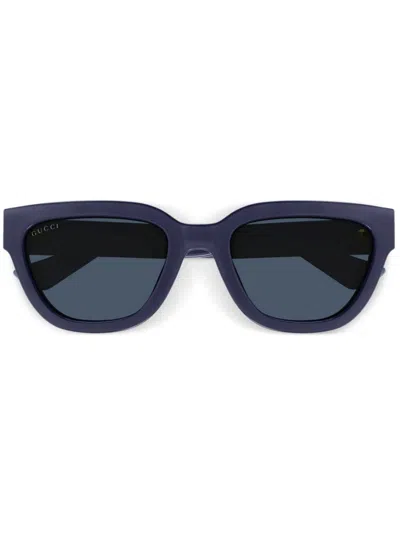 Gucci Interlocking G Sunglasses In Purple