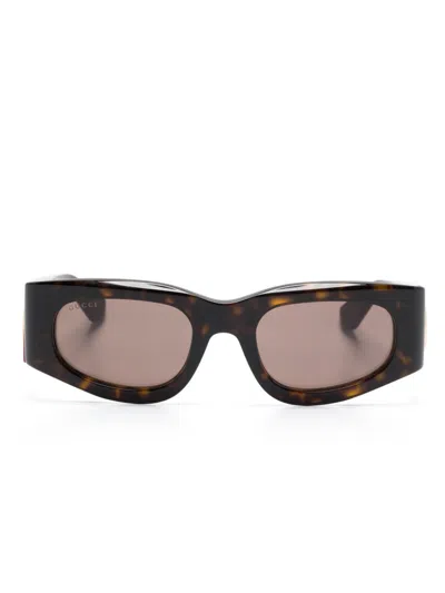 Gucci Interlocking G Sunglasses In Purple