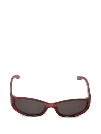 Pre-owned Gucci Interlocking G Sunglasses In Red