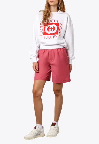 Gucci Interlocking G Sweatshirt In White