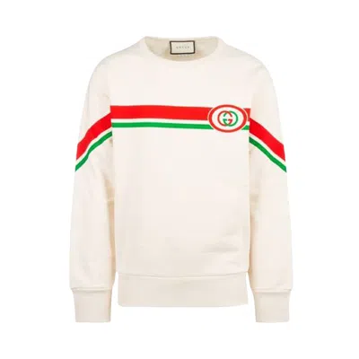 Pre-owned Gucci Interlocking G Sweatshirt 'white/ivory' | Men's Size Xs
