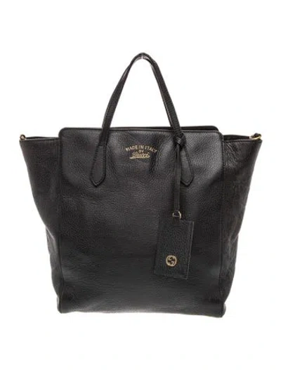 Pre-owned Gucci Interlocking G Swing In Black