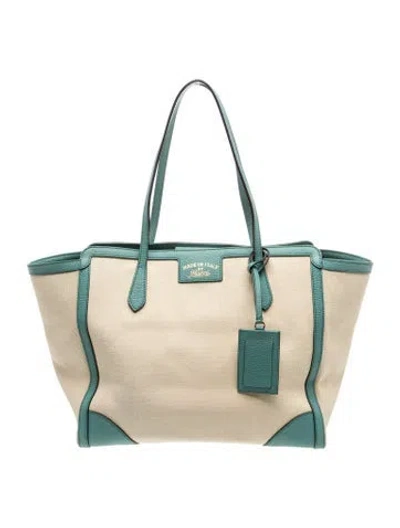 Pre-owned Gucci Interlocking G Swing Large In Neutral