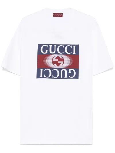 Gucci Interlocking-g T-shirt In 白色