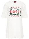 Gucci Flower Lace Short-sleeved Top In White