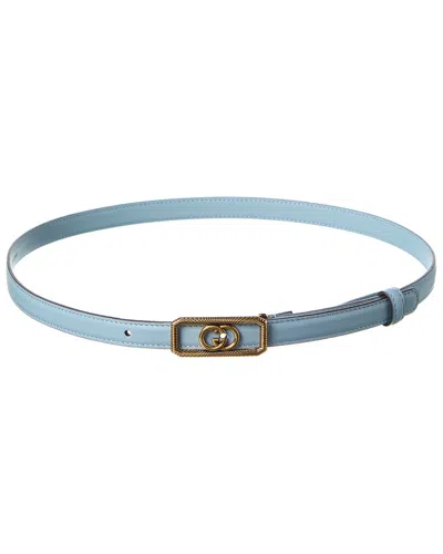 Gucci Interlocking G Thin Leather Belt