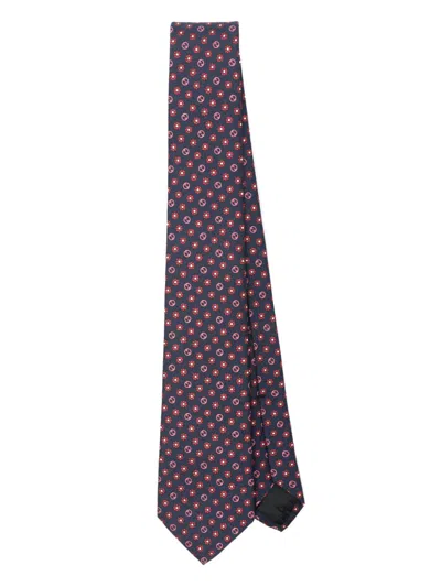 Gucci Interlocking G Tie In Blue