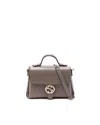 Gucci Interlocking G Top Handle Bag In White
