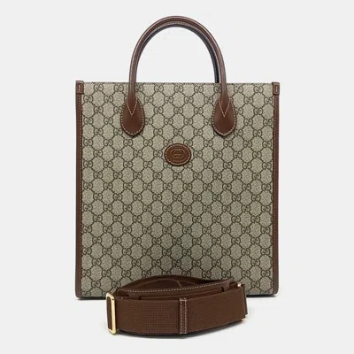 Pre-owned Gucci Interlocking G Tote And Shoulder Bag