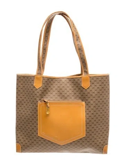 Pre-owned Gucci Interlocking G Tote Vintage In Neutral