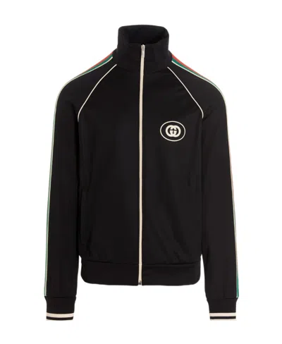 Gucci Interlocking G Track Jacket In Black