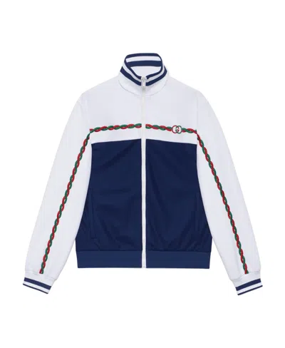 Gucci Interlocking G Track Jacket In White
