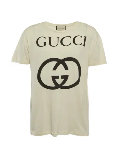Pre-owned Gucci Interlocking G T-shirt In Neutral