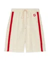 Gucci Tweed Drawstring Shorts In White