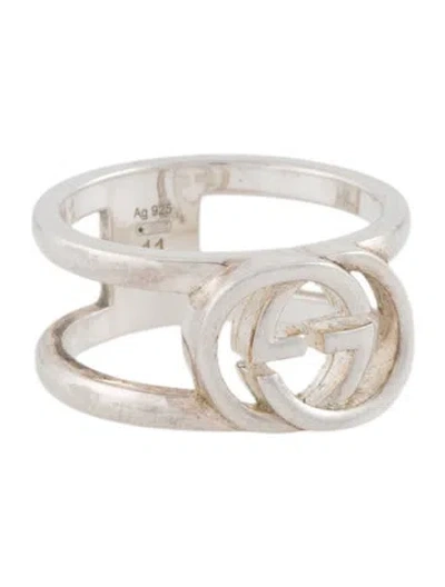 Pre-owned Gucci Interlocking G Wide Ring In Multicolor