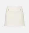 Gucci Interlocking G Wool-blend Bouclé Miniskirt In White