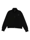 Gucci High Collar Sweatshirt Featuring Front Pockets In Black