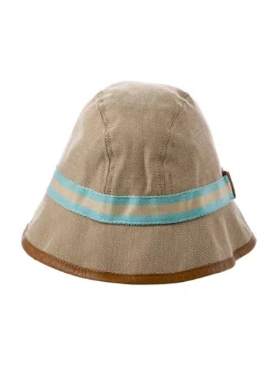 Pre-owned Gucci Interlocking Gg Bucket Hat In Neutral